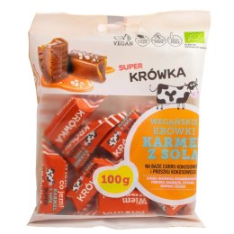KRÓWKI SŁONY KARMEL BEZMLECZNE BEZGLUTENOWE BIO 100 g - ME GUSTO (SUPER KRÓWKA) ME GUSTO (krówki wegańskie, czekolady, wafelki)