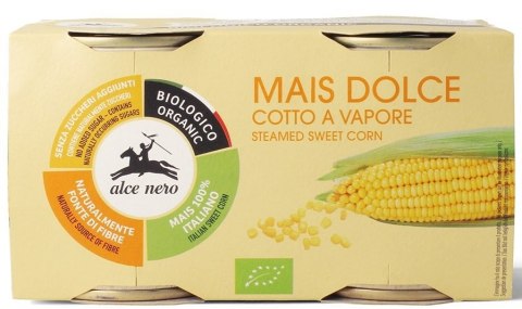 KUKURYDZA SŁODKA W ZALEWIE BIO (2 szt.) (320 g) (280 g) - ALCE NERO ALCE NERO (włoskie produkty) KUKURYDZA SŁODKA W ZALEWIE BIO (2 szt.) (320 g) (280 g) - ALCE NERO ALCE NERO (włoskie produkty)
