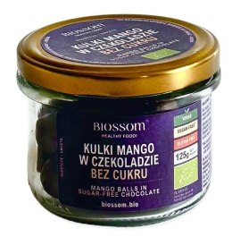 KULKI MANGO W CZEKOLADZIE BEZ DODATKU CUKRÓW BEZGLUTENOWE BIO 125 g - BIOSSOM BIOSSOM (przekąski)
