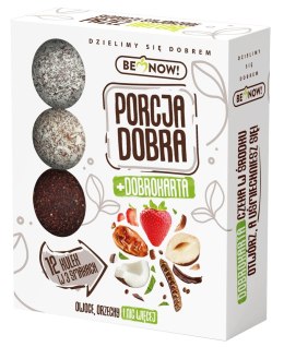 KULKI OWOCOWO - ORZECHOWE BEZ DODATKU CUKRÓW (12 x 12 g) 144 g - PORCJA DOBRA PORCJA DOBRA (przekąski owocowe)