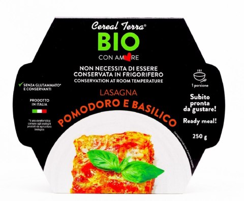 LASAGNE Z POMIDORAMI I BAZYLIĄ BIO 250 g - CEREAL TERRA CEREAL TERRA (dania gotowe) LASAGNE Z POMIDORAMI I BAZYLIĄ BIO 250 g - CEREAL TERRA CEREAL TERRA (dania gotowe)