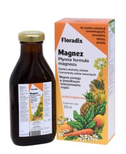 MAGNEZ W PŁYNIE BEZGLUTENOWY 250 ml - SALUS (FLORADIX) SALUS (suplementy diety)