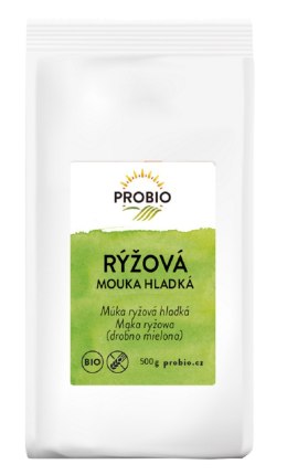 MĄKA RYŻOWA JASNA DROBNO MIELONA BEZGLUTENOWA BIO 500 g - PROBIO PROBIO (mieszanki do wypieków, mąki)