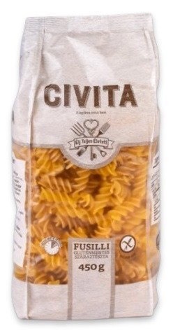 MAKARON (KUKURYDZIANY) FUSILLI BEZGLUTENOWY 450 g - CIVITA CIVITA (makarony bezglutenowe)