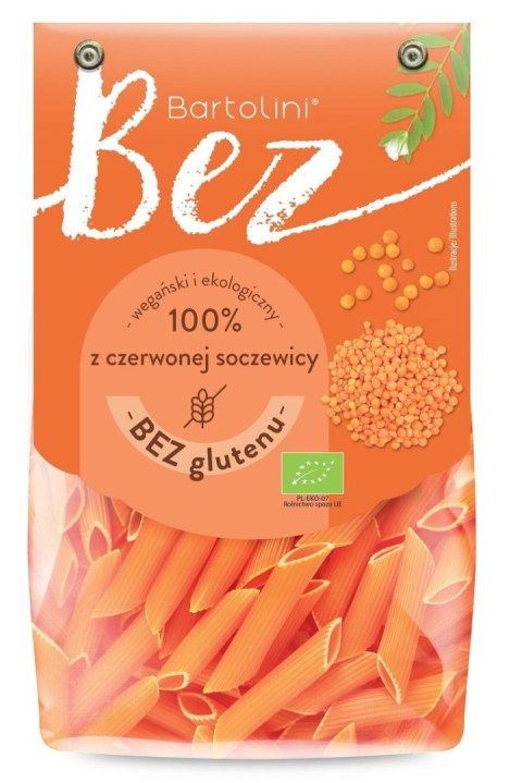 MAKARON PROTEINOWY (Z SOCZEWICY CZERWONEJ) PENNE BEZGLUTENOWY BIO 250 g - BARTOLINI BARTOLINI (makarony) MAKARON PROTEINOWY (Z SOCZEWICY CZERWONEJ) PENNE BEZGLUTENOWY BIO 250 g - BARTOLINI BARTOLINI (makarony)