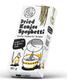 MAKARON (SUCHY KONJAC) SPAGHETTI BEZGLUTENOWY 80 g - DIET-FOOD DIET-FOOD