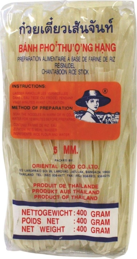 MAKARON (TAJSKI RYŻOWY) INSTANT (5 mm) 400 g - FARMER FARMER (makarony tajskie ryżowe) MAKARON (TAJSKI RYŻOWY) INSTANT (5 mm) 400 g - FARMER FARMER (makarony tajskie ryżowe)