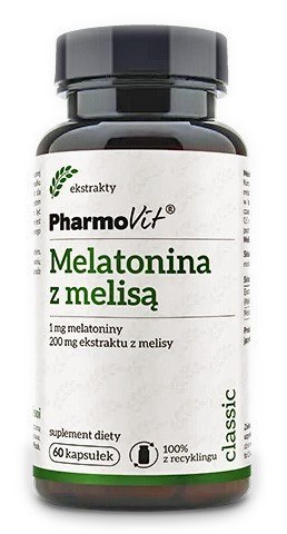 MELATONINA Z MELISĄ BEZGLUTENOWE 60 KAPSUŁEK - PHARMOVIT (CLASSIC) PHARMOVIT (suplementy diety)