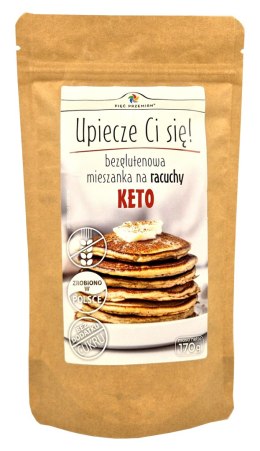 MIESZANKA DO WYPIEKU RACUCHÓW BEZGLUTENOWA KETO 170 g - PIĘĆ PRZEMIAN PIĘĆ PRZEMIAN (produkty spożywcze)