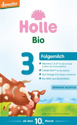 MLEKO KROWIE 3 NASTĘPNE DLA NIEMOWLĄT PO 6 MIESIĄCU DEMETER BIO 600 g - HOLLE HOLLE (żywność dla niemowląt)