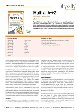 MULTIVIT A - Z 45 TABLETEK - PHYSALIS PHYSALIS (olejki eteryczne, suplementy)