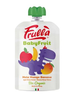 MUS JABŁKO - MANGO - BANAN BEZ DODATKU CUKRÓW BEZGLUTENOWY OD 6 MIESIĄCA BIO 100 g - FRULLA (NATURA NUOVA) NATURA NUOVA (musy owocowe)