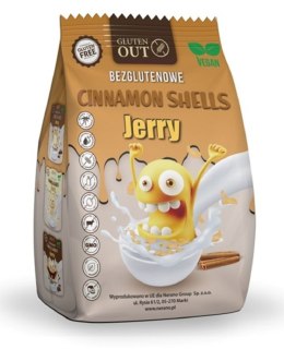 MUSZELKI ZBOŻOWE CYNAMONOWE BEZGLUTENOWE 375 g - JERRY GLUTEN OUT JERRY GLUTEN OUT (płatki)