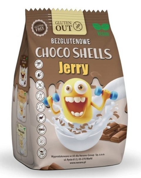 MUSZELKI ZBOŻOWE KAKAOWE BEZGLUTENOWE 375 g - JERRY GLUTEN OUT JERRY GLUTEN OUT (płatki) MUSZELKI ZBOŻOWE KAKAOWE BEZGLUTENOWE 375 g - JERRY GLUTEN OUT JERRY GLUTEN OUT (płatki)
