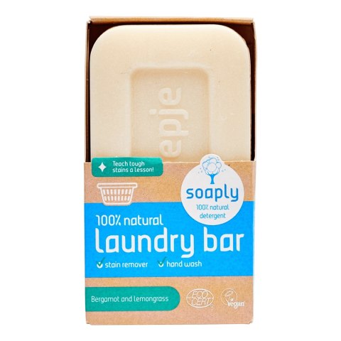 MYDŁO W KOSTCE DO PRANIA BERGAMOTKA I TRAWA CYTRYNOWA ECO 120 g - SOAPLY SOAPLY (kosmetyki, środki czystości) MYDŁO W KOSTCE DO PRANIA BERGAMOTKA I TRAWA CYTRYNOWA ECO 120 g - SOAPLY SOAPLY (kosmetyki, środki czystości)