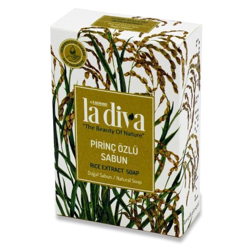 MYDŁO W KOSTCE EKSTRAKT RYŻOWY 100 g - LA DIVA LA DIVA (mydła) MYDŁO W KOSTCE EKSTRAKT RYŻOWY 100 g - LA DIVA LA DIVA (mydła)
