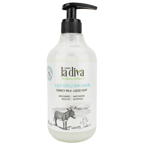 MYDŁO W PŁYNIE DO RĄK Z OŚLIM MLEKIEM 500 ml - LA DIVA LA DIVA (mydła) MYDŁO W PŁYNIE DO RĄK Z OŚLIM MLEKIEM 500 ml - LA DIVA LA DIVA (mydła)
