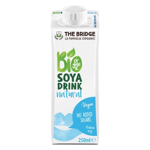 NAPÓJ SOJOWY NATURALNY BEZ DODATKU CUKRÓW BEZGLUTENOWY BIO 250 ml - THE BRIDGE THE BRIDGE (napoje i desery roślinne) NAPÓJ SOJOWY NATURALNY BEZ DODATKU CUKRÓW BEZGLUTENOWY BIO 250 ml - THE BRIDGE THE BRIDGE (napoje i desery roślinne)