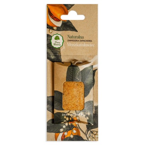 NATURALNA ZAWIESZKA ZAPACHOWA MUSZKATOŁOWIEC 1 szt. - DARY NATURY DARY NATURY - non food NATURALNA ZAWIESZKA ZAPACHOWA MUSZKATOŁOWIEC 1 szt. - DARY NATURY DARY NATURY - non food