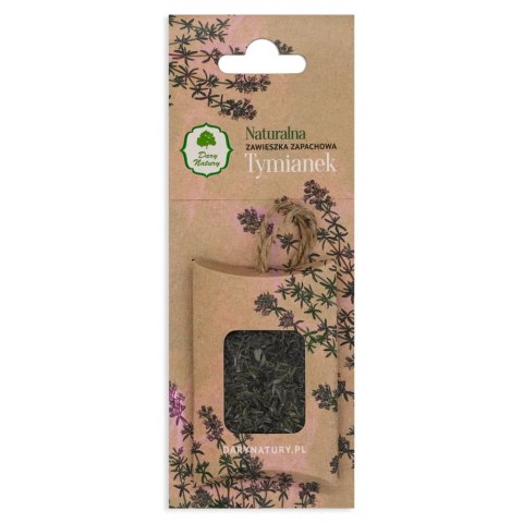 NATURALNA ZAWIESZKA ZAPACHOWA TYMIANEK 1 szt. - DARY NATURY DARY NATURY - non food NATURALNA ZAWIESZKA ZAPACHOWA TYMIANEK 1 szt. - DARY NATURY DARY NATURY - non food