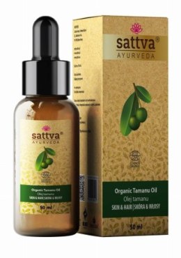OLEJ DO CIAŁA I WŁOSÓW TAMANU ECO 50 ml - SATTVA (AYURVEDA) SATTVA (kadzidła, kosmetyki)