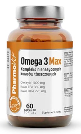 OMEGA-3 MAX BEZGLUTENOWE 60 KAPSUŁEK - PHARMOVIT (CLEAN LABEL) PHARMOVIT (suplementy diety)