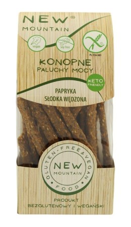 PALUCHY MOCY KONOPNE ZE SŁODKĄ PAPRYKĄ WĘDZONĄ BEZGLUTENOWE 200 g - NEW MOUNTAIN NEW MOUNTAIN (bezglutenowe-ciastka,bezy,paluchy)