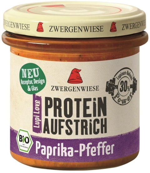 PASTA PROTEINOWA Z PAPRYKĄ I PIEPRZEM BEZGLUTENOWA BIO 135 g - ZWERGENWIESE ZWERGENWIESE (pasty, musy, sosy) PASTA PROTEINOWA Z PAPRYKĄ I PIEPRZEM BEZGLUTENOWA BIO 135 g - ZWERGENWIESE ZWERGENWIESE (pasty, musy, sosy)