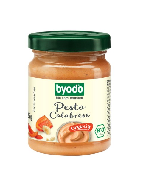 PESTO CALABRESE BIO 125 g - BYODO BYODO (sosy, majonezy, musztardy) PESTO CALABRESE BIO 125 g - BYODO BYODO (sosy, majonezy, musztardy)