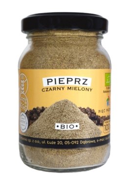 PIEPRZ CZARNY MIELONY BEZGLUTENOWY BIO 100 g - PIĘĆ PRZEMIAN PIĘĆ PRZEMIAN (produkty spożywcze)