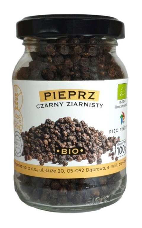 PIEPRZ CZARNY ZIARNISTY BEZGLUTENOWY BIO 100 g - PIĘĆ PRZEMIAN PIĘĆ PRZEMIAN (produkty spożywcze) PIEPRZ CZARNY ZIARNISTY BEZGLUTENOWY BIO 100 g - PIĘĆ PRZEMIAN PIĘĆ PRZEMIAN (produkty spożywcze)