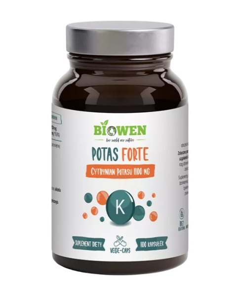 POTAS FORTE (1100 mg) BEZGLUTENOWY 100 KAPSUŁEK - BIOWEN BIOWEN (suplementy diety) POTAS FORTE (1100 mg) BEZGLUTENOWY 100 KAPSUŁEK - BIOWEN BIOWEN (suplementy diety)