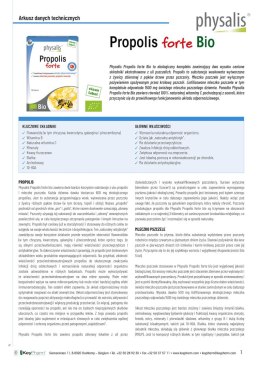PROPOLIS FORTE BIO 30 TABLETEK - PHYSALIS PHYSALIS (olejki eteryczne, suplementy)