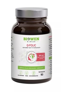 Q-FOLIC (600 ug) 90 KAPSUŁEK - BIOWEN BIOWEN (suplementy diety)