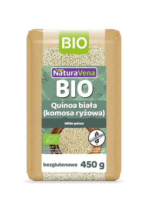 QUINOA BIAŁA (KOMOSA RYŻOWA) BEZGLUTENOWA BIO 450 g - NATURAVENA NATURAVENA BIO QUINOA BIAŁA (KOMOSA RYŻOWA) BEZGLUTENOWA BIO 450 g - NATURAVENA NATURAVENA BIO