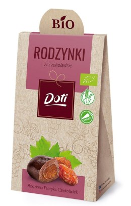 RODZYNKI W CZEKOLADZIE BEZGLUTENOWE BIO 50 g - DOTI DOTI (produkty w deserowej czekoladzie)