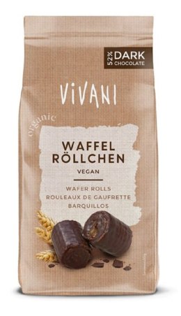 RURKI WAFLOWE W GORZKIEJ CZEKOLADZIE BIO 125 g - VIVANI VIVANI (czekolady, batony, kakao instant)