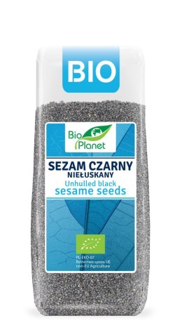 SEZAM CZARNY NIEŁUSKANY BIO 200 g - BIO PLANET BIO PLANET - seria NIEBIESKA (ryże, kasze, ziarna)