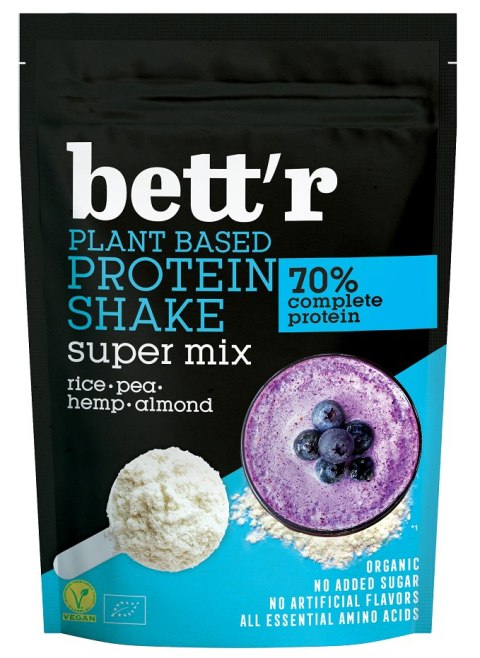 SHAKE PROTEINOWY BEZ DODATKU CUKRÓW BIO 500 g - BETT'R BETT'R (smoothie, kremy, praliny) SHAKE PROTEINOWY BEZ DODATKU CUKRÓW BIO 500 g - BETT'R BETT'R (smoothie, kremy, praliny)