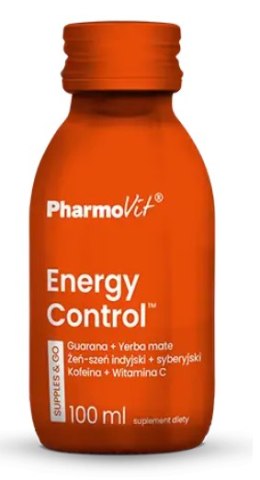 SHOT ENERGY CONTROL BEZGLUTENOWY 100 ml - PHARMOVIT (SUPPLES & GO) PHARMOVIT (suplementy diety)