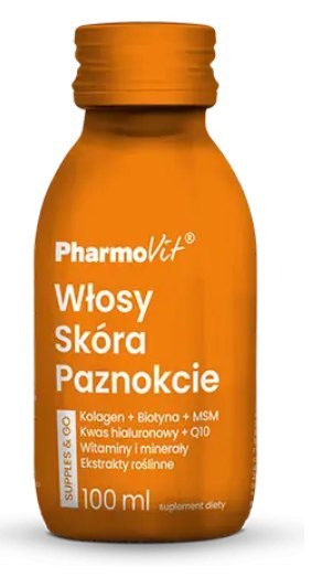 SHOT KOLAGEN NA WŁOSY, SKÓRĘ, PAZNOKCIE BEZGLUTENOWY 100 ml - PHARMOVIT (SUPPLES & GO) PHARMOVIT (suplementy diety) SHOT KOLAGEN NA WŁOSY, SKÓRĘ, PAZNOKCIE BEZGLUTENOWY 100 ml - PHARMOVIT (SUPPLES & GO) PHARMOVIT (suplementy diety)