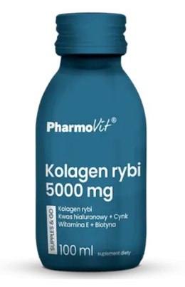 SHOT KOLAGEN RYBI (5000 mg) BEZGLUTENOWY 100 ml - PHARMOVIT (SUPPLES & GO) PHARMOVIT (suplementy diety)