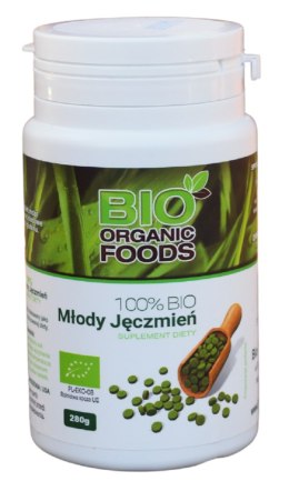 SOK Z MŁODEGO JĘCZMIENIA BIO (500 mg) 560 TABLETEK - BIO ORGANIC FOODS BIO ORGANIC FOODS (suplementy diety)