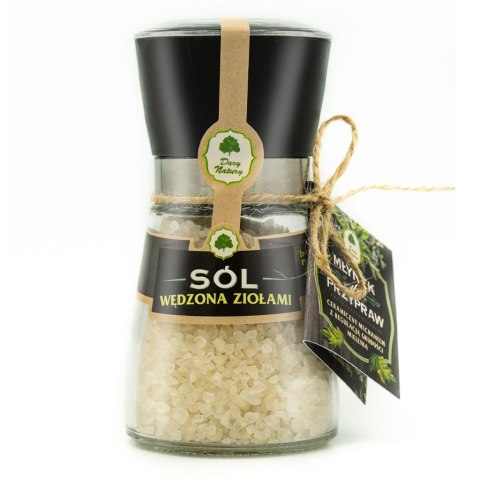 SÓL WĘDZONA ZIOŁAMI W MŁYNKU 200 g - DARY NATURY DARY NATURY - przyprawy i zioła SÓL WĘDZONA ZIOŁAMI W MŁYNKU 200 g - DARY NATURY DARY NATURY - przyprawy i zioła