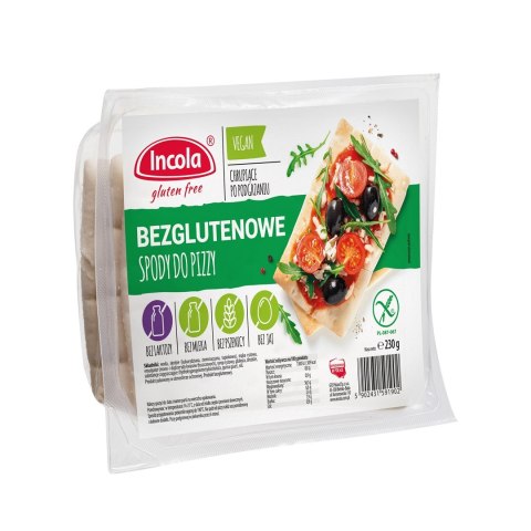 SPODY DO PIZZY BEZGLUTENOWE (3 szt.) 230 g - INCOLA INCOLA (bezglutenowe pieczywo i wafle) SPODY DO PIZZY BEZGLUTENOWE (3 szt.) 230 g - INCOLA INCOLA (bezglutenowe pieczywo i wafle)
