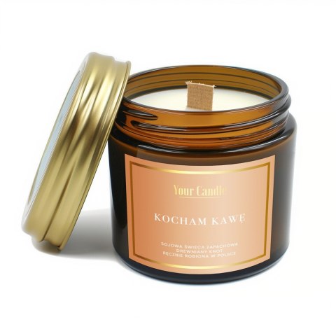ŚWIECA SOJOWA ZAPACHOWA Z DREWNIANYM KNOTEM KOCHAM KAWĘ 120 ml - YOUR CANDLE YOUR CANDLE (świece, olejki eteryczne) ŚWIECA SOJOWA ZAPACHOWA Z DREWNIANYM KNOTEM KOCHAM KAWĘ 120 ml - YOUR CANDLE YOUR CANDLE (świece, olejki eteryczne)