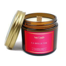 ŚWIECA SOJOWA ZAPACHOWA Z DREWNIANYM KNOTEM LA BELL VIE 120 ml - YOUR CANDLE YOUR CANDLE (świece, olejki eteryczne)