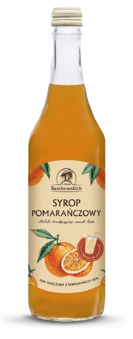 SYROP POMARAŃCZOWY 500 ml - REMBOWSCY REMBOWSCY (soki, lemoniady) SYROP POMARAŃCZOWY 500 ml - REMBOWSCY REMBOWSCY (soki, lemoniady)