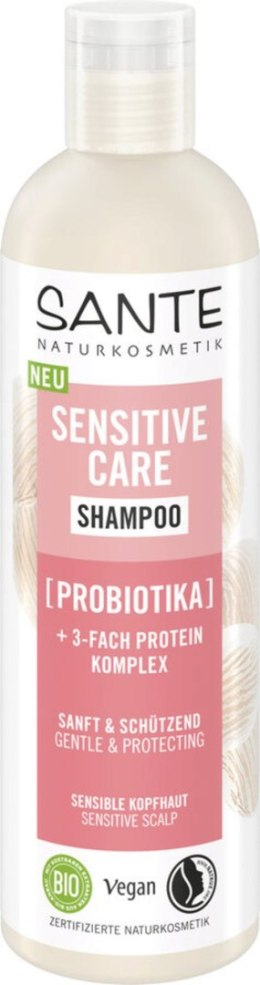SZAMPON DELIKATNY DO WRAŻLIWEJ SKÓRY GŁOWY PROBIOTYK I POTRÓJNY KOMPLEKS PROTEINOWY ECO 250 ml - SANTE SANTE (kosmetyki)