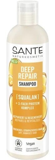 SZAMPON REGENERUJĄCY DO WŁOSÓW SUCHYCH I ZNISZCZONYCH SKWALAN I POTRÓJNY KOMPLEKS PROTEINOWY ECO 250 ml - SANTE SANTE (kosmetyki)
